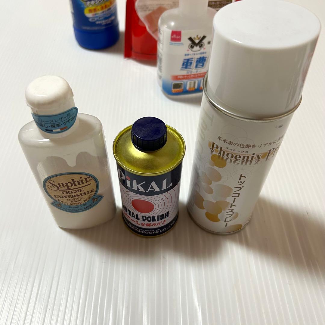 まとめ売り レザー 革製品リペアセット サフィール ピカール トップコート22点