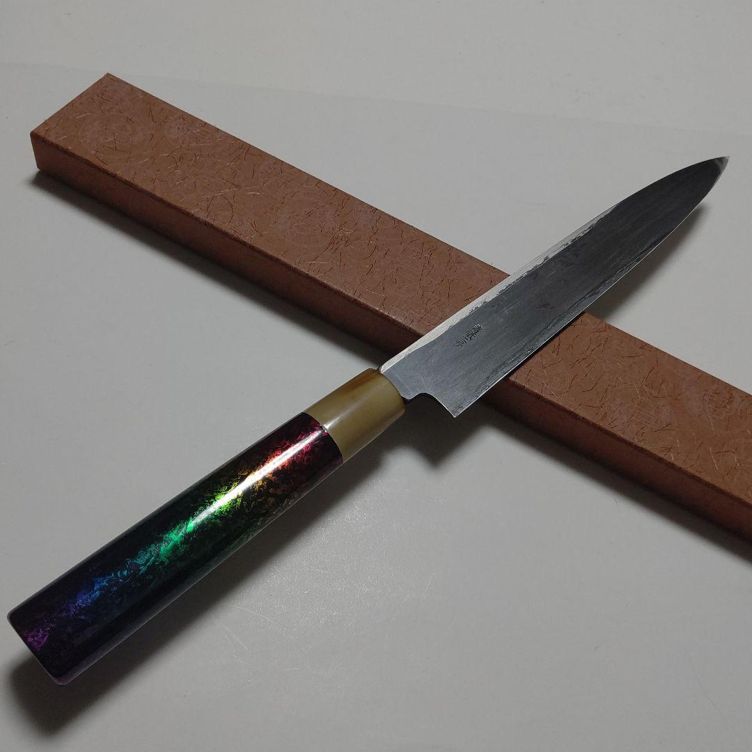 片刃包丁 左黒打柳刃④ 北岡英雄作