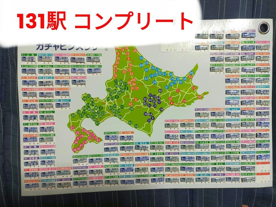 131駅　コンプリート　北海道　道の駅　ガチャピンズ　ラリー　2025年