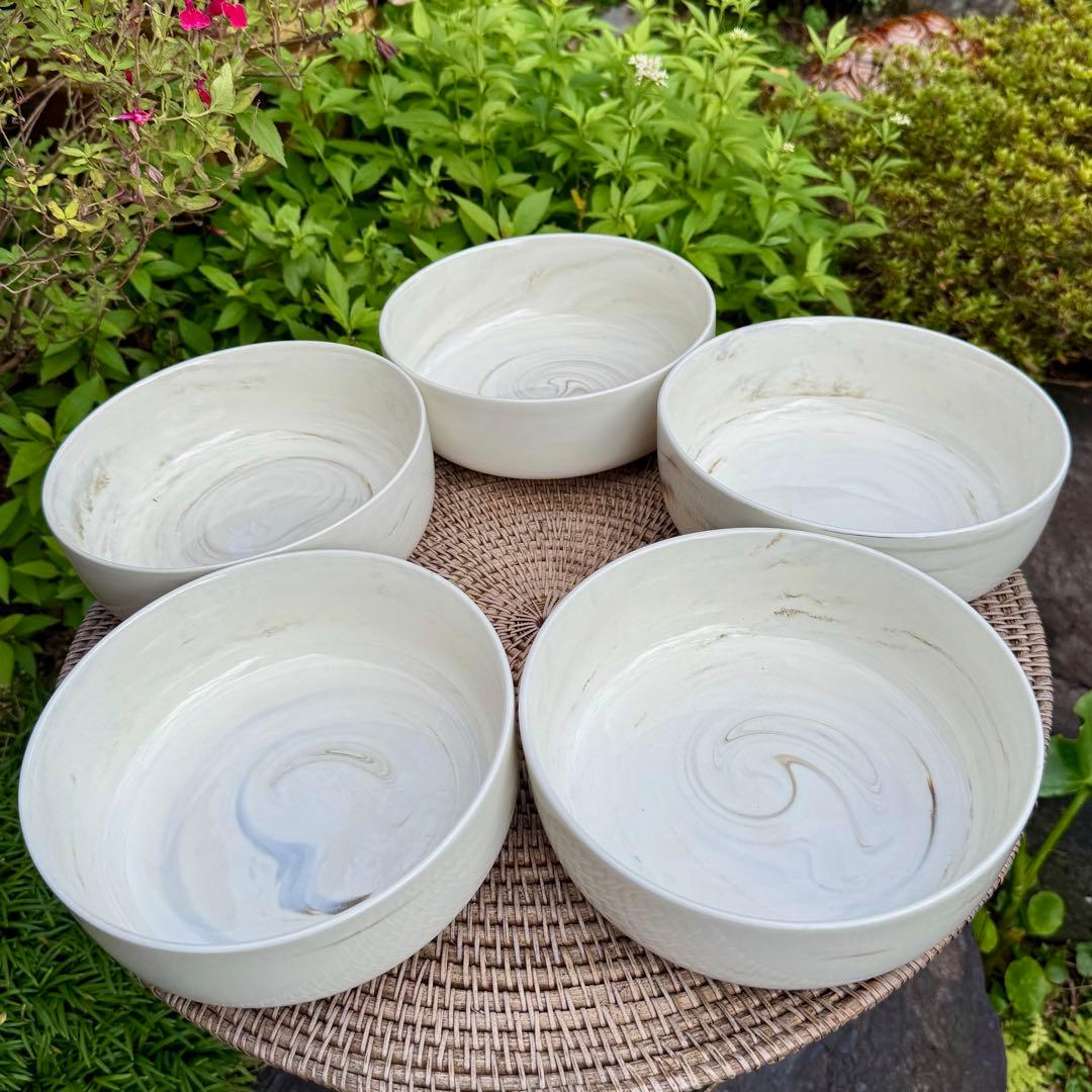 Luzerne マーブル 20cm マルチボウル 5つセット