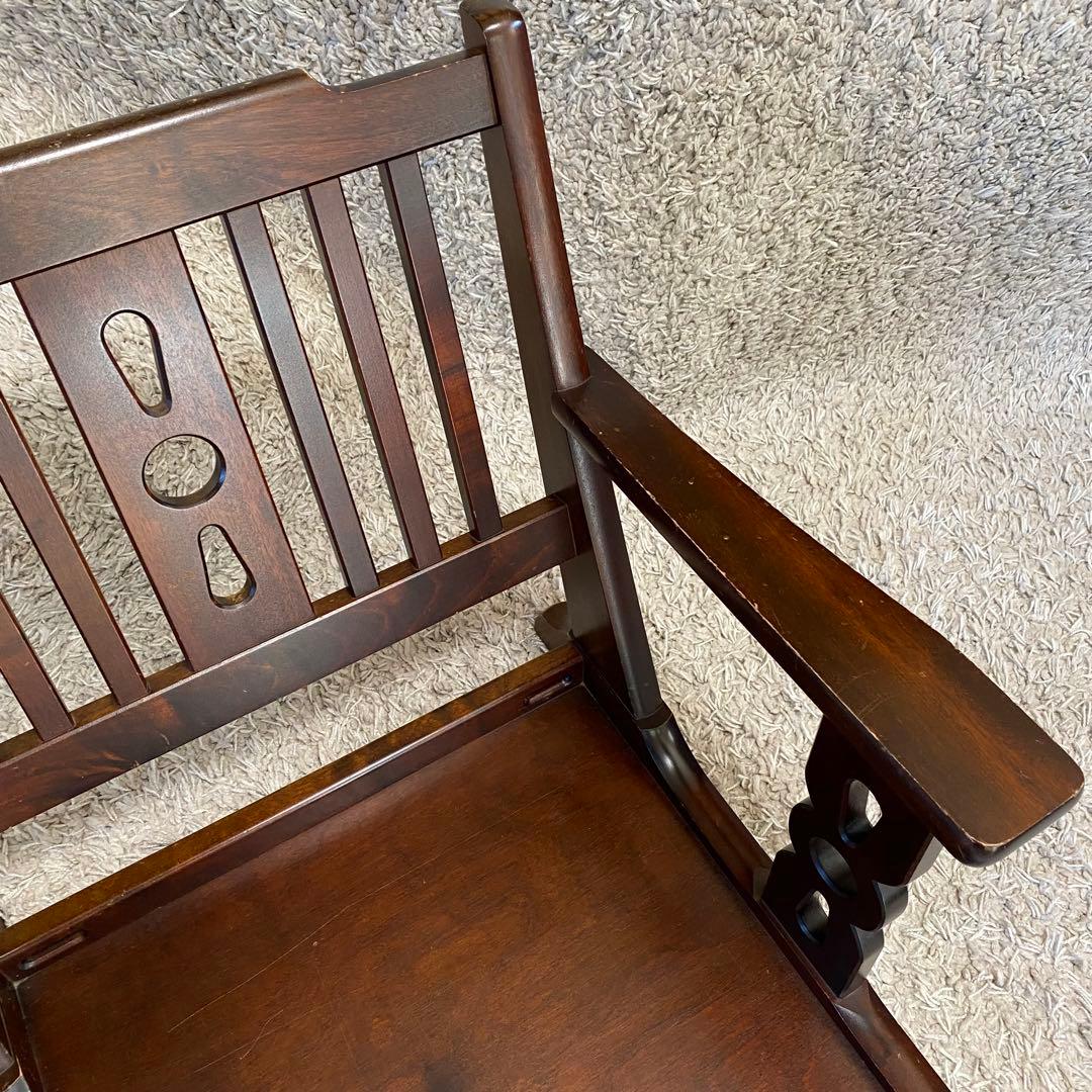 北海道民芸家具　片肘付き　座椅子　高級　二脚セット　ヴィンテージ　アンティーク