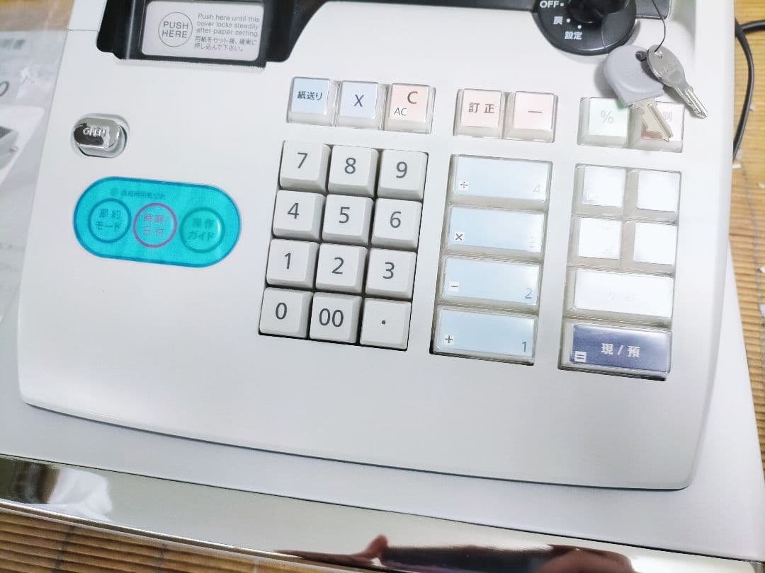 カシオレジスター　TE-M80　中古品　人気機種感熱紙　送料無料　560933