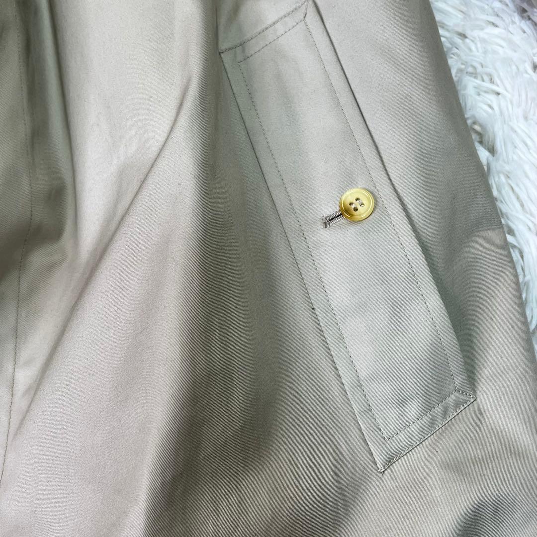 バーバリー✨ライナー付きステンカラーコート ベージュ　ノバチェック　L