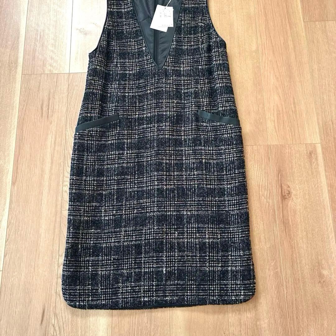 【新品未使用・タグ付き】PINORE ピノーレ ツィード ジャンパースカート