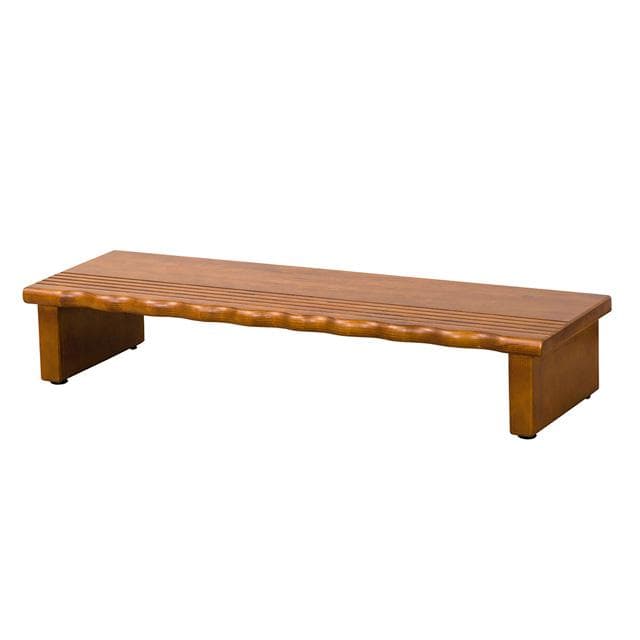 天然木ステップ 踏台 アジャスター付 W90