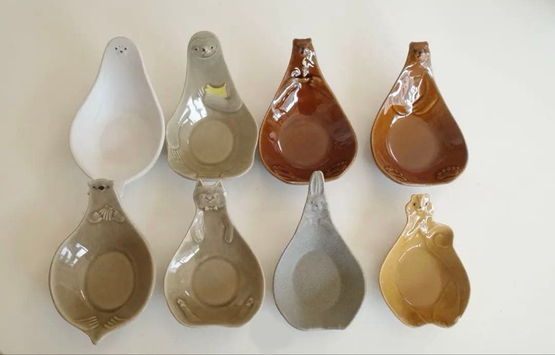 よしざわ窯　動物シリーズ　おしゃもじ皿