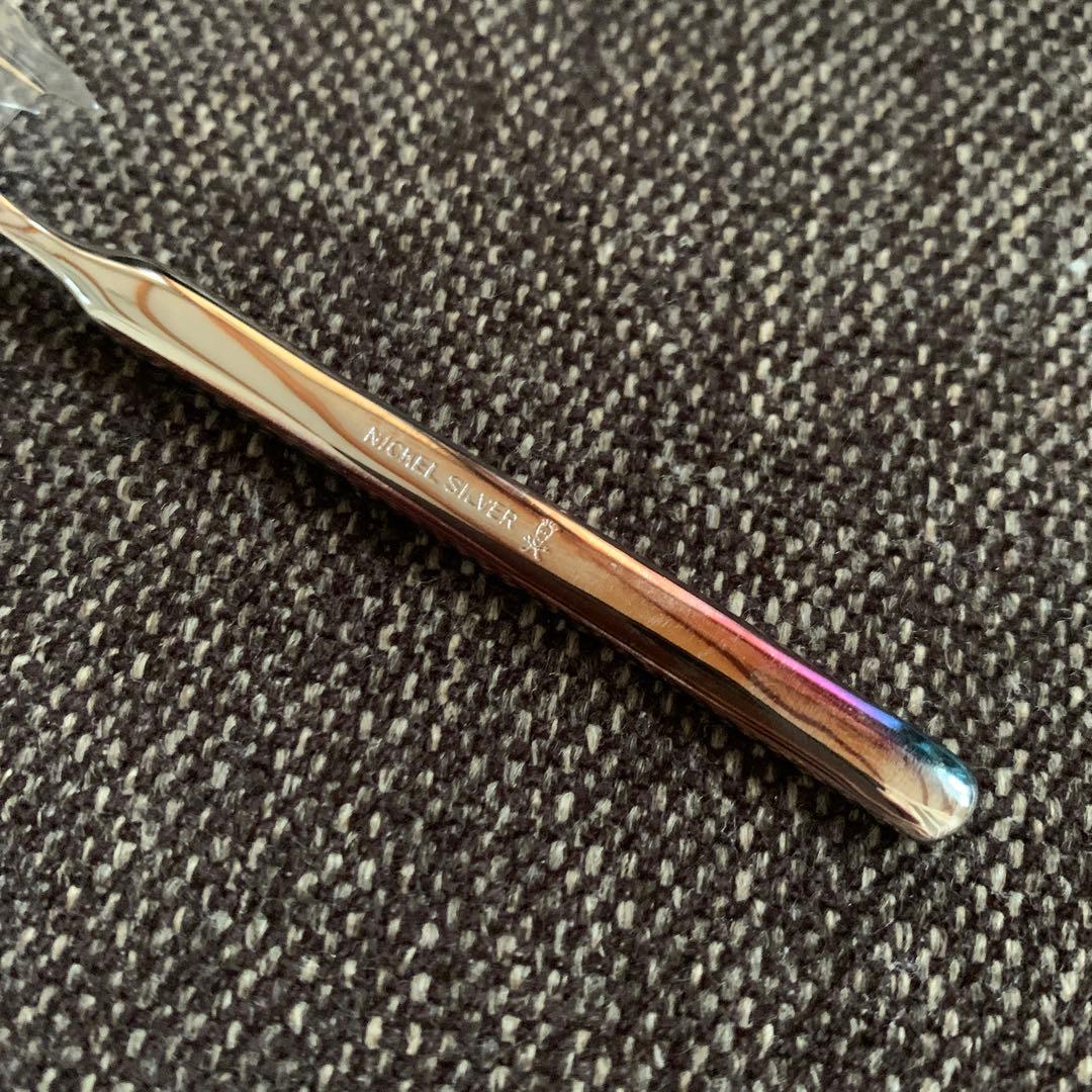 ニッケルシルバー　アンティークコーヒースプーン6本