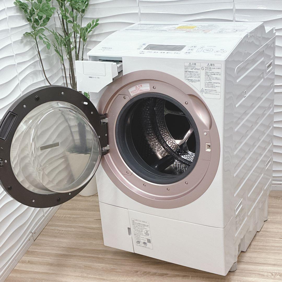 ◇大阪府 神戸市 配達無料！5ヶ月保証◇東芝◇2022年製ドラム式洗濯機12kg