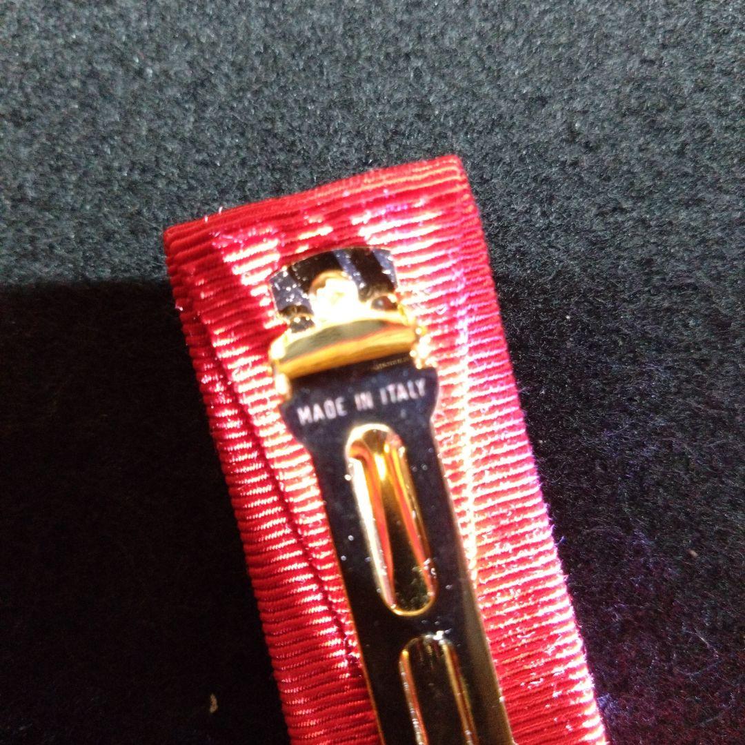 【サルヴァトーレフェラガモ】Florence-Haly ヘアピン　レッドゴールド