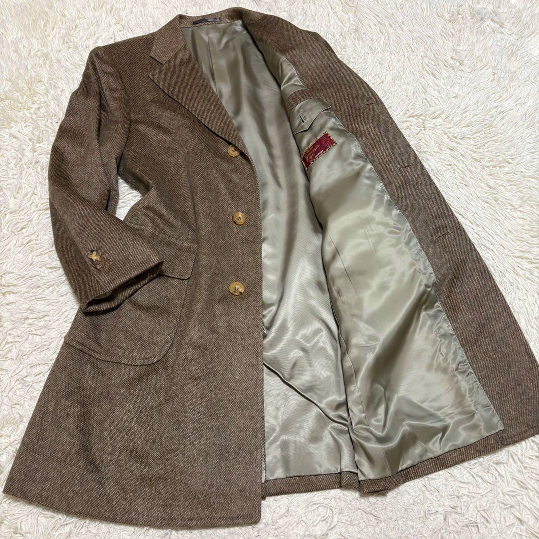 美品 ゼニア カシミヤ 100% チェスターコート ロング 高級 Lサイズ 相当