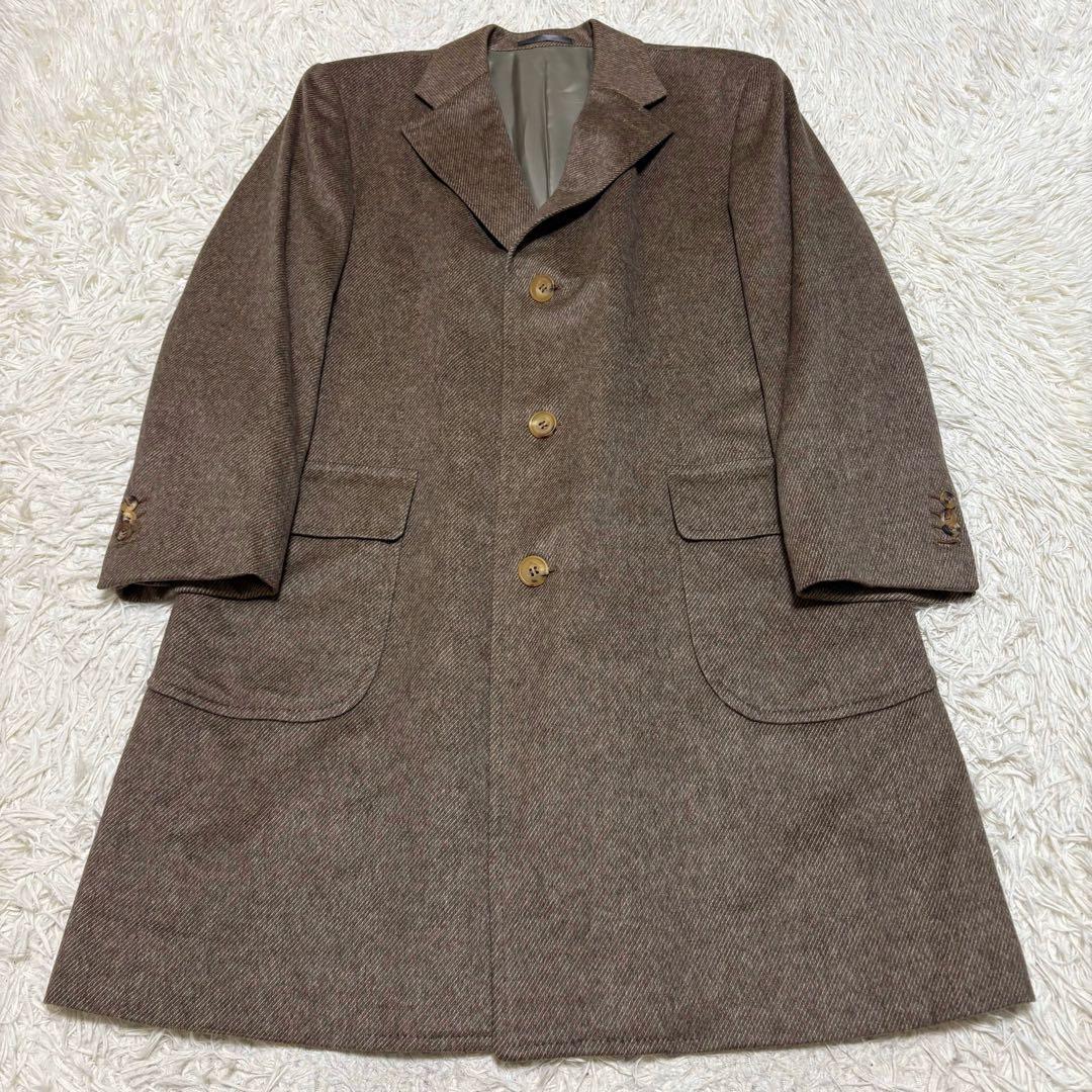 美品 ゼニア カシミヤ 100% チェスターコート ロング 高級 Lサイズ 相当