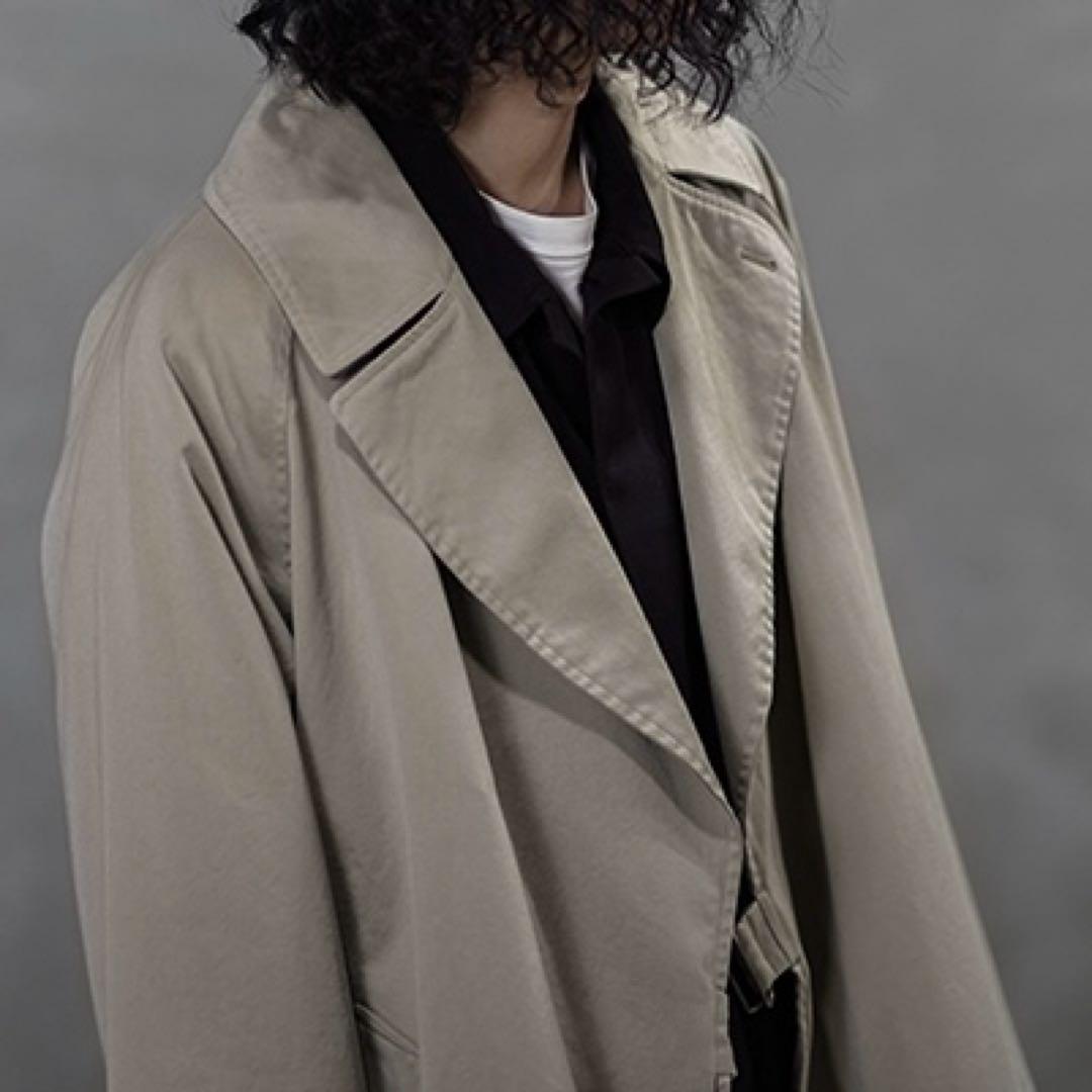 未使用 コモリ ウォッシュド タイロッケンコート ライナー付 U03-04012