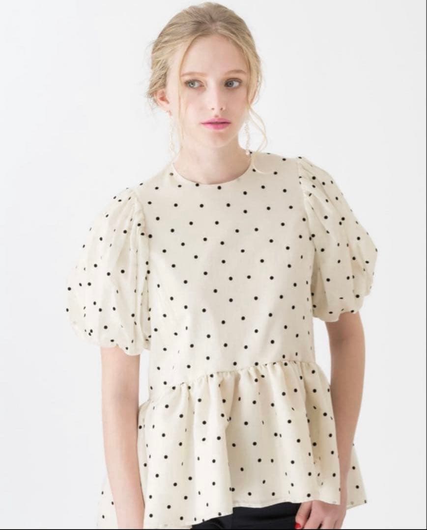 tsuru by marikooikawa ドット　トップス