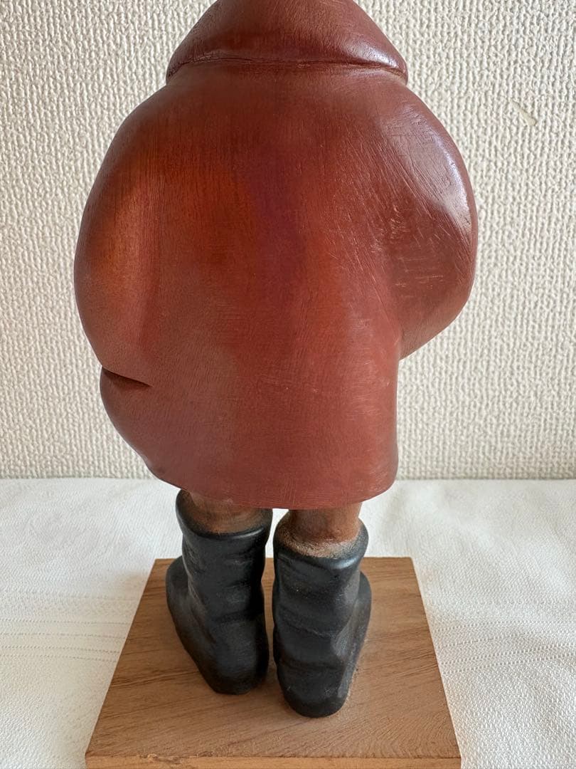 希少 イタリア ROMER ヴィンテージ木彫人形 フィッシャーマン 置物 彫刻