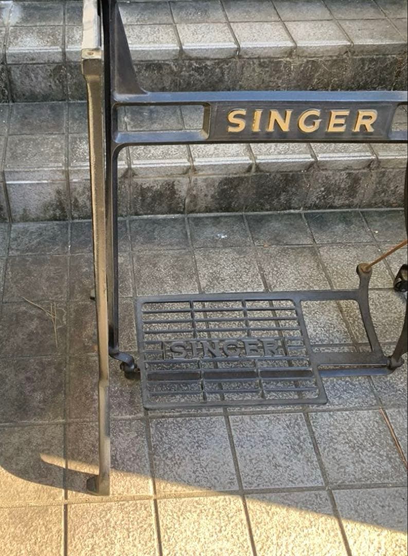 SINGER ミシンスタンド 手動式 テーブル 台座 レトロ 希少 引取り推奨