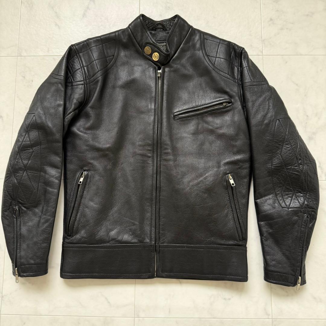 NANKAI シングルライダースジャケットブラック M