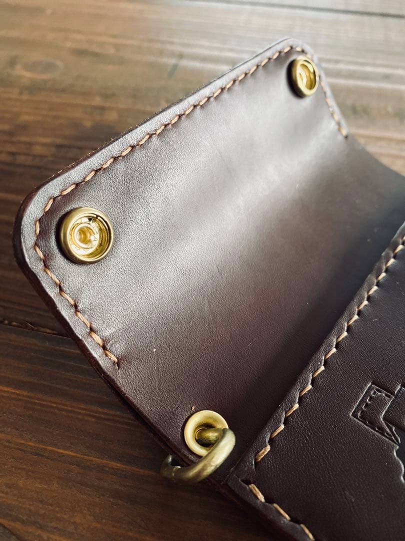 【ブルガロ】TS03-76ショートトラッカーウォレット&真鍮チェーン別売り