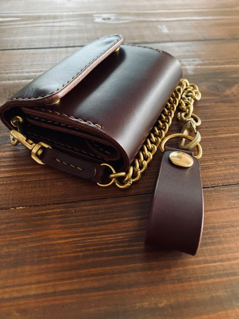 【ブルガロ】TS03-76ショートトラッカーウォレット&真鍮チェーン別売り