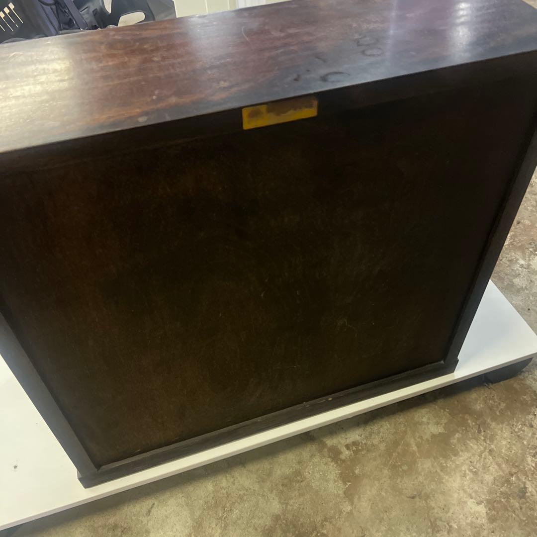 山登りで聞く音楽様 松本民芸家具 高山式座ビューロダークブラウン 文机