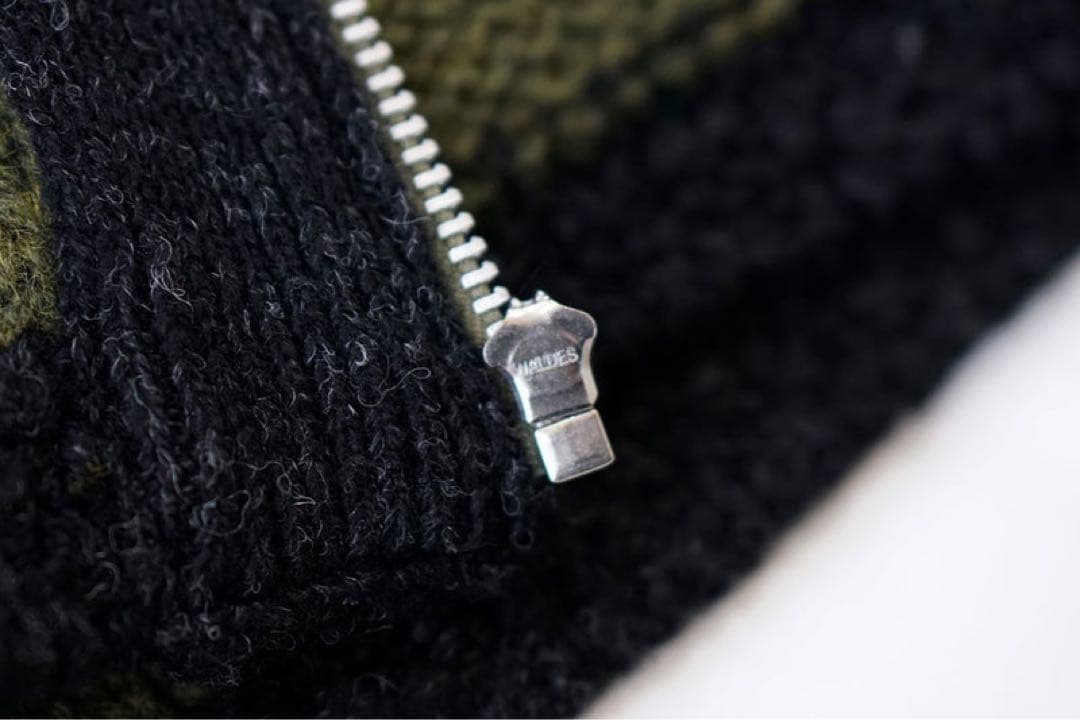 reformed ジップアップカーディガン グリーン