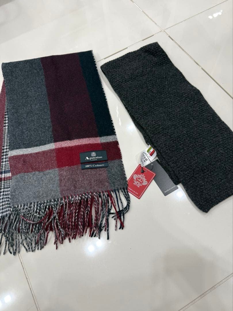 美品カシミアマフラー