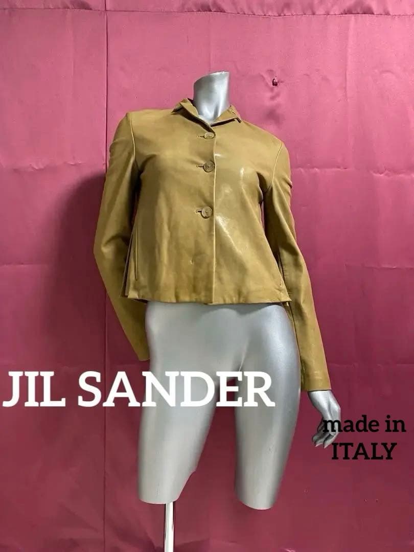 JIL SANDERジルサンダー◆イタリア製◆レディースラムレザージャケット