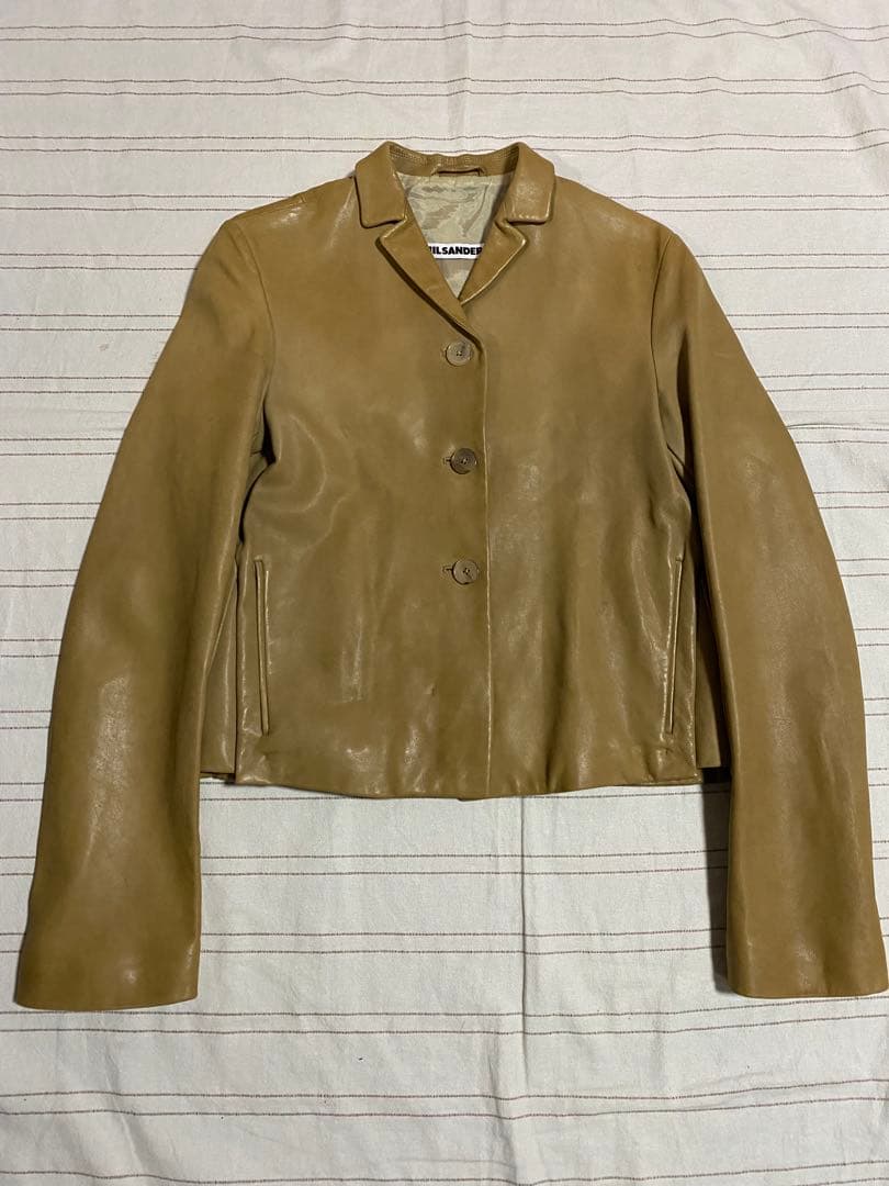 JIL SANDERジルサンダー◆イタリア製◆レディースラムレザージャケット