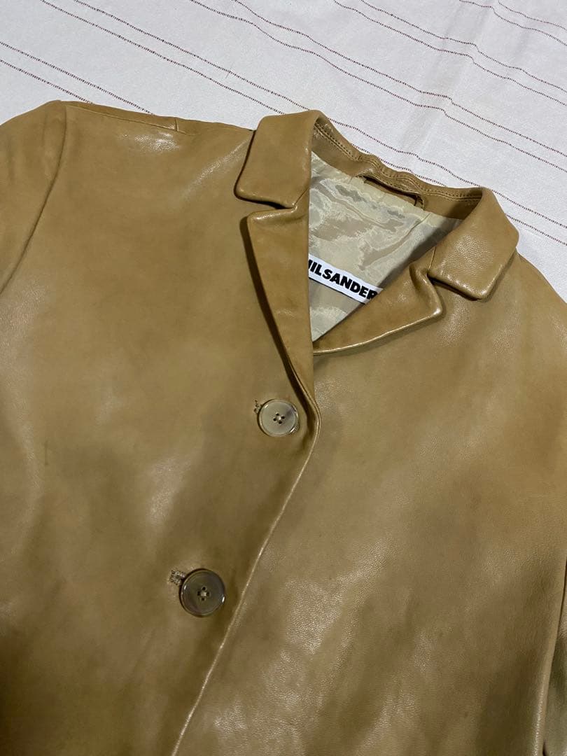 JIL SANDERジルサンダー◆イタリア製◆レディースラムレザージャケット