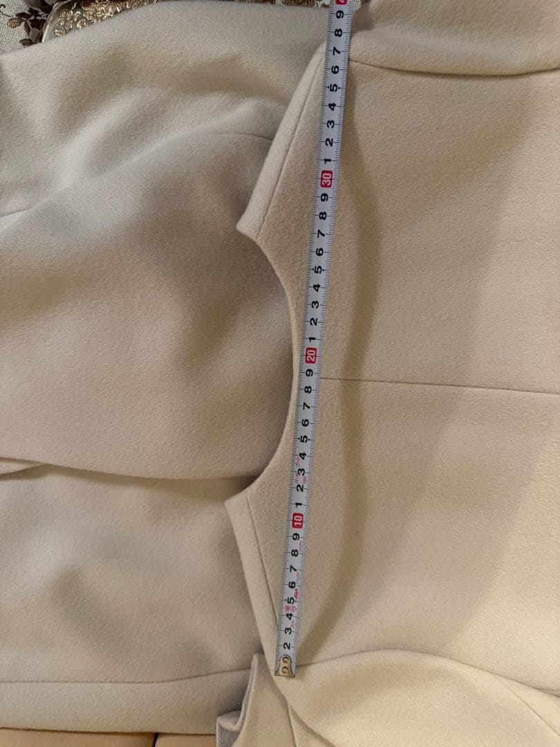 LAUTREAMONT ベージュ ノーカラーコート 38