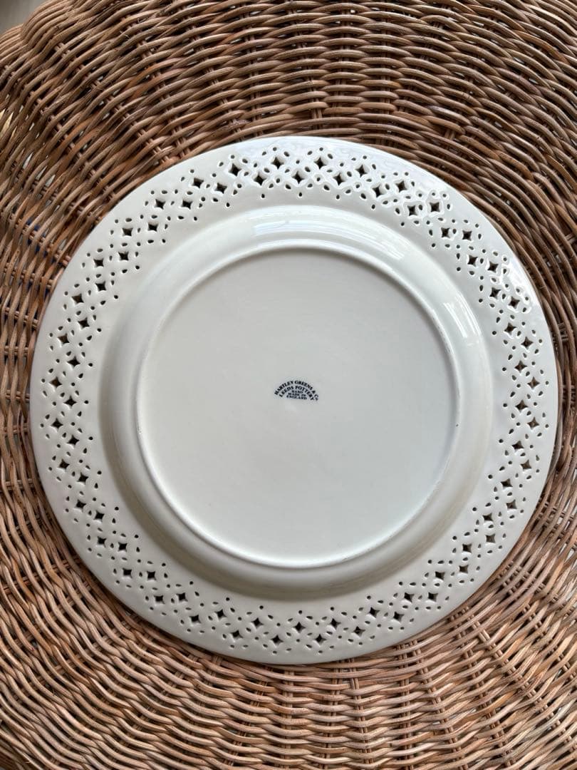 【希少】英国リーズ HARTLEY GREENS ピアスドプレート