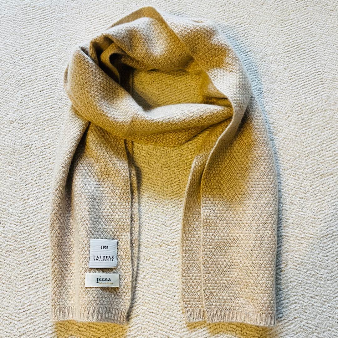 【希少】fairfax picea コラボ　ベビーカシミア　マフラー