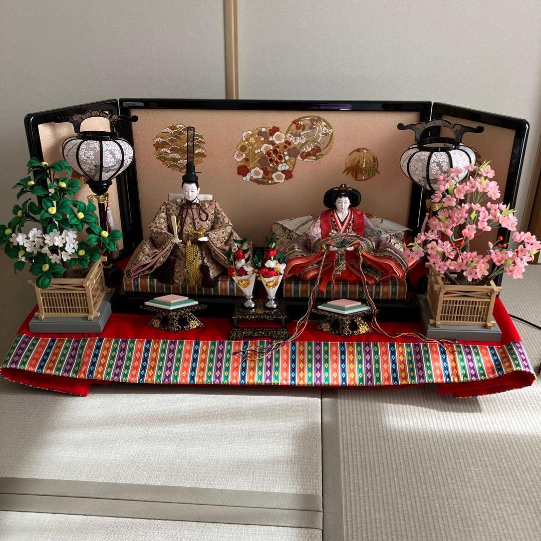 京人形雛　ひな人形　屏風（別写真）