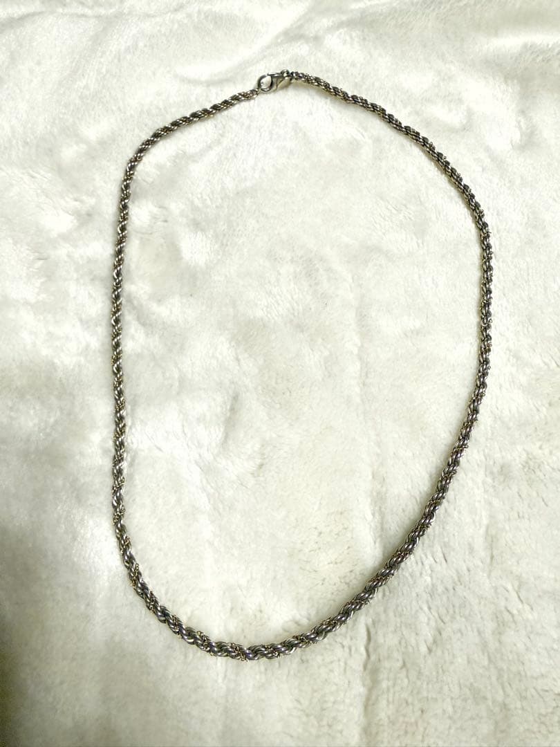 ティファニー　ツイストチェーンネックレス　silver925・14K