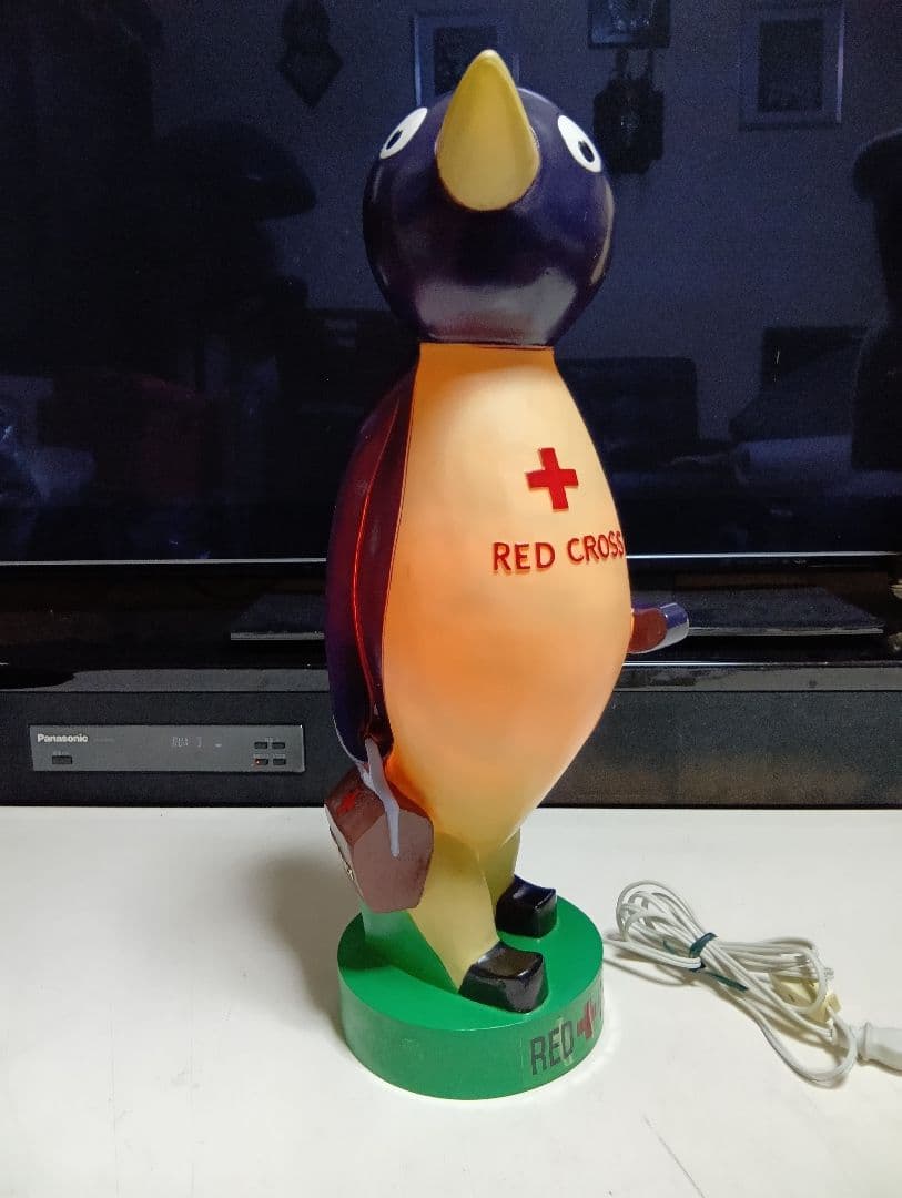 赤十字　RED CROSS ビンテージ 大型ディスプレイライト ペンギン