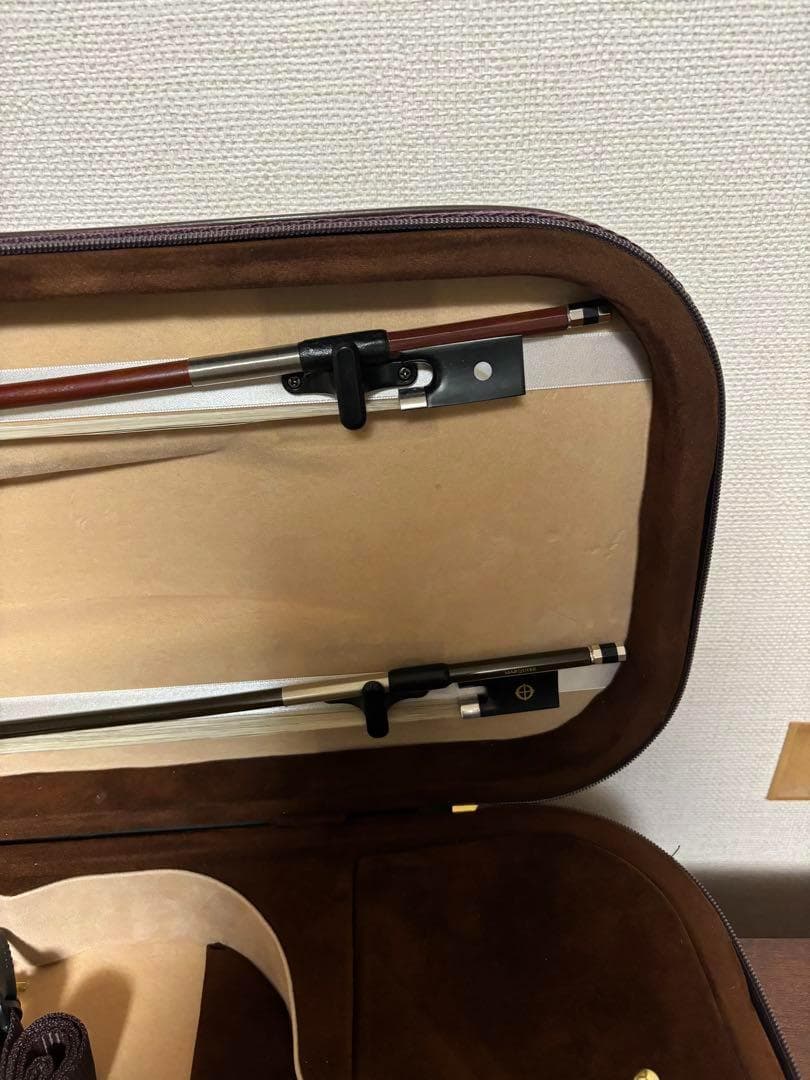 4/4 バイオリンケース 湿度計付きブランケット1 ストラップ2