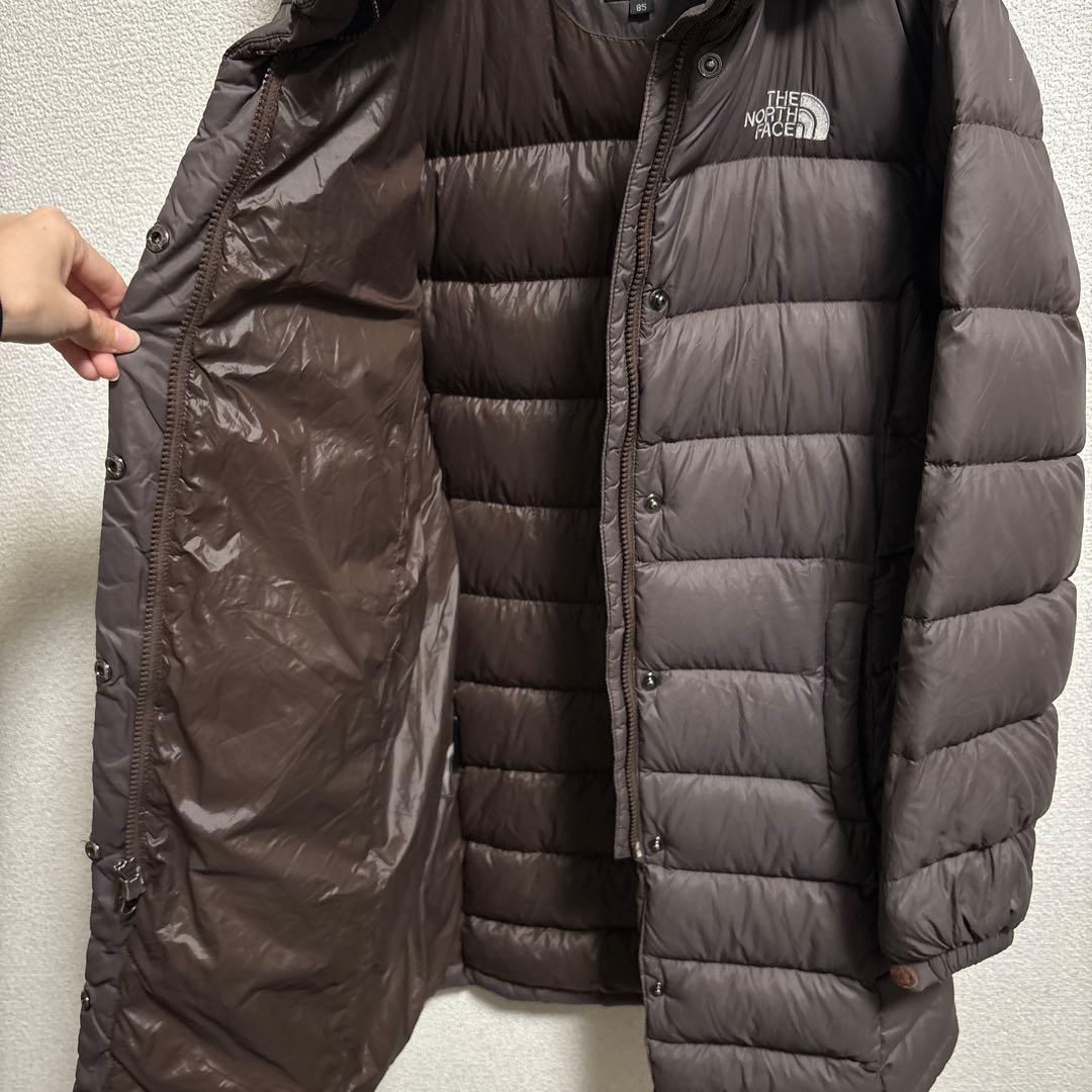 【クリーニング済】ノースフェイス ロングダウン ライトダウン