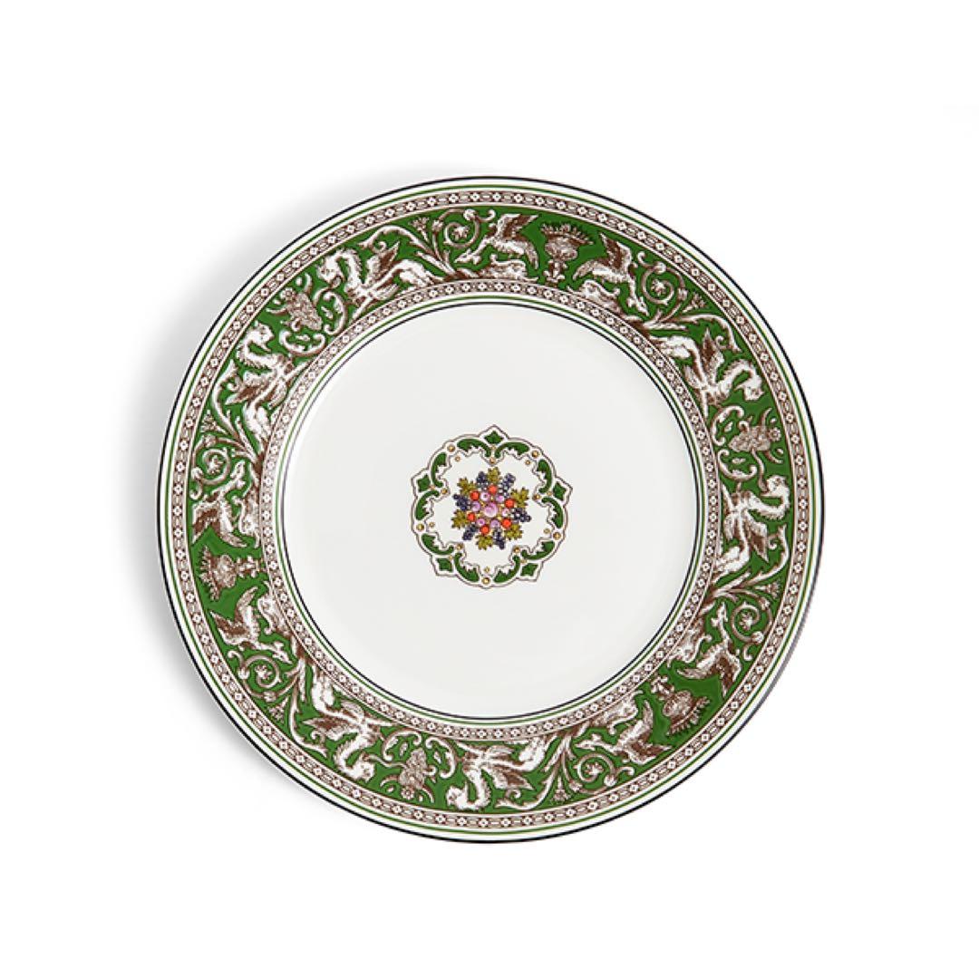 新品ウェッジウッド フロレンティーン フューシャピンク ヴェルデ20cmプレート