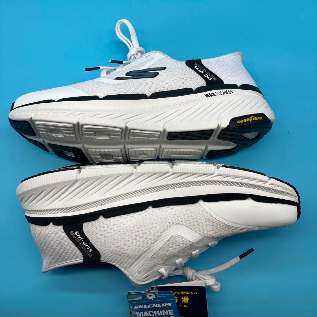 【未使用】スケッチャーズ SKECHERS メンズ スリップインズ26.5cm白