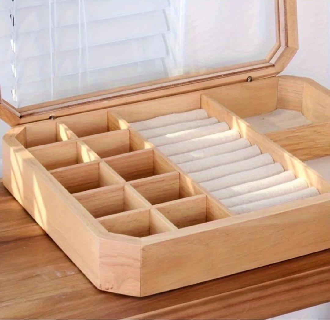 ジュエリーボックス　木製　アクセサリーケース ウッド コレクションケース