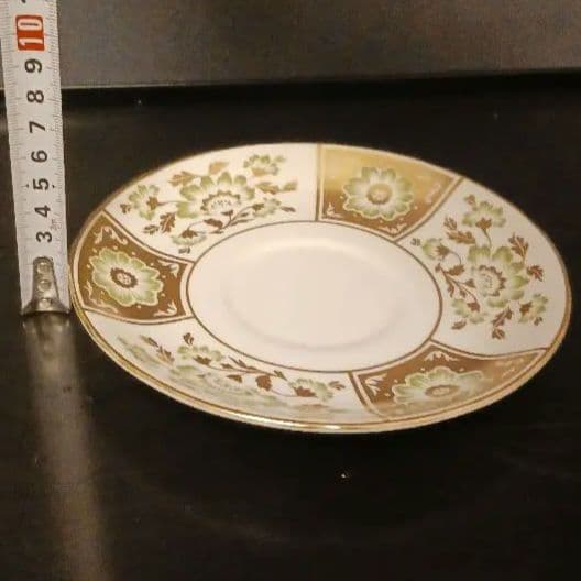 ロイヤルクラウンダービー パネル グリーン スープカップ＆ソーサー③④