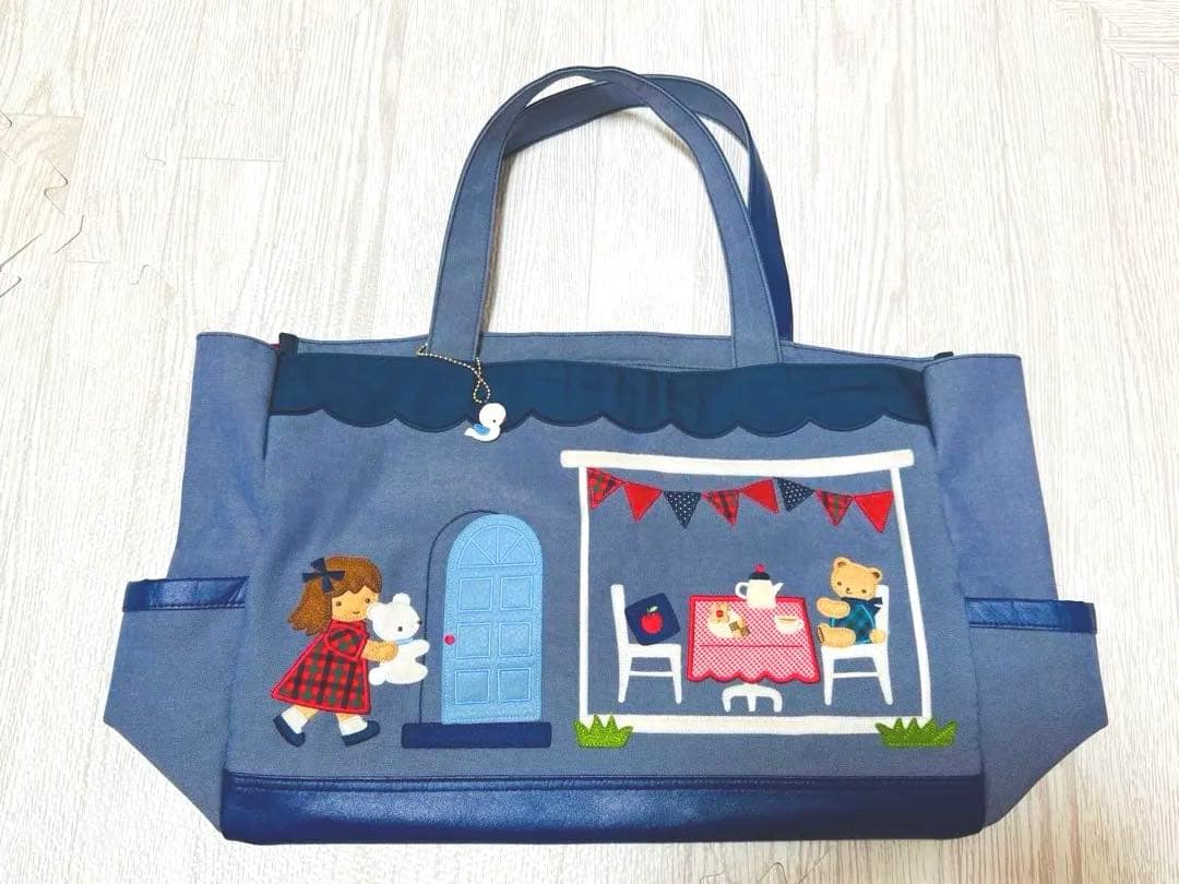 【最安値♡】ファミリア　デニムマザーズバッグ【正規品】