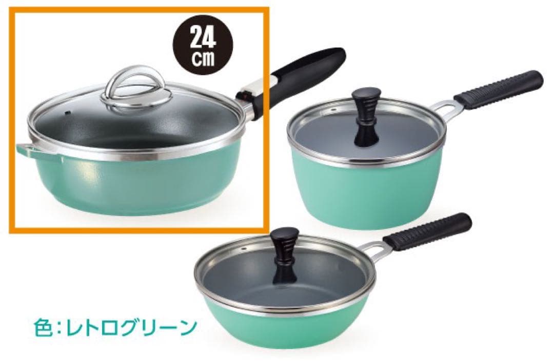 【新品】アサヒ軽金属　天使の3点セット、オールパン＆適温計セット24cm