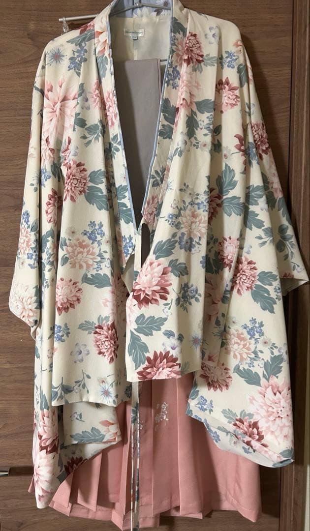 【大人気ダリア柄】キャサリンコテージ　簡単着付け袴セット 150 肌襦袢　ブーツ