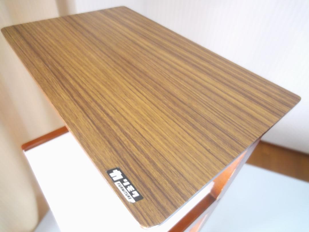 カリモク 飾り棚 サイドテーブル レトロ・ビンテージ家具 引出し 花台 電話台