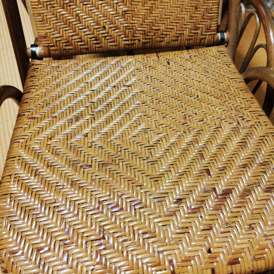 ラタンリクライニングチェア