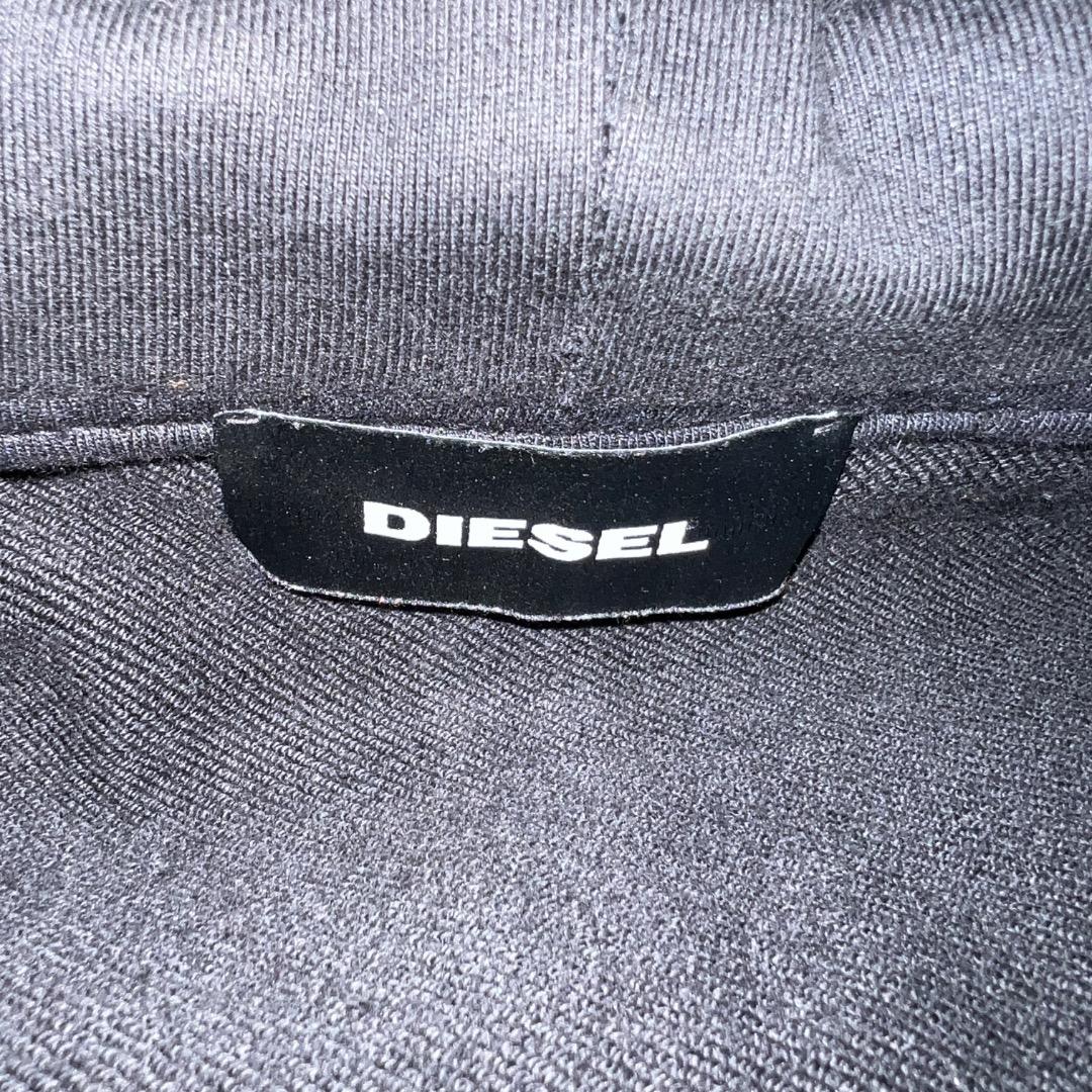 【希少】DIESEL レザー×チェック フーディ ライダース XXL 希少モデル