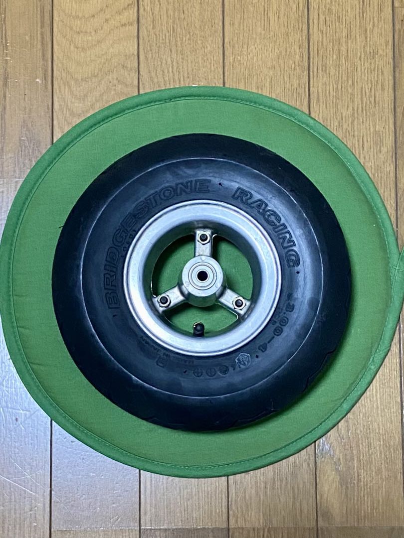 希少 レア 日本ライフ製 ポケバイ用 前後タイヤ BS（新同） ＆ホイールSET