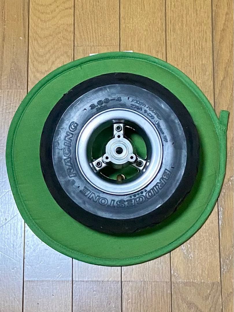 希少 レア 日本ライフ製 ポケバイ用 前後タイヤ BS（新同） ＆ホイールSET