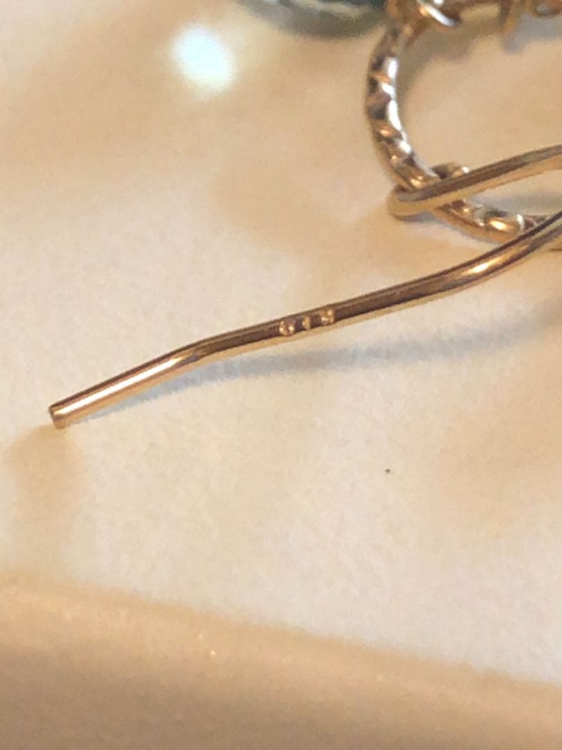 貴重agete Eva Hanusova 限定ピアス K10 大粒レモンクオーツ