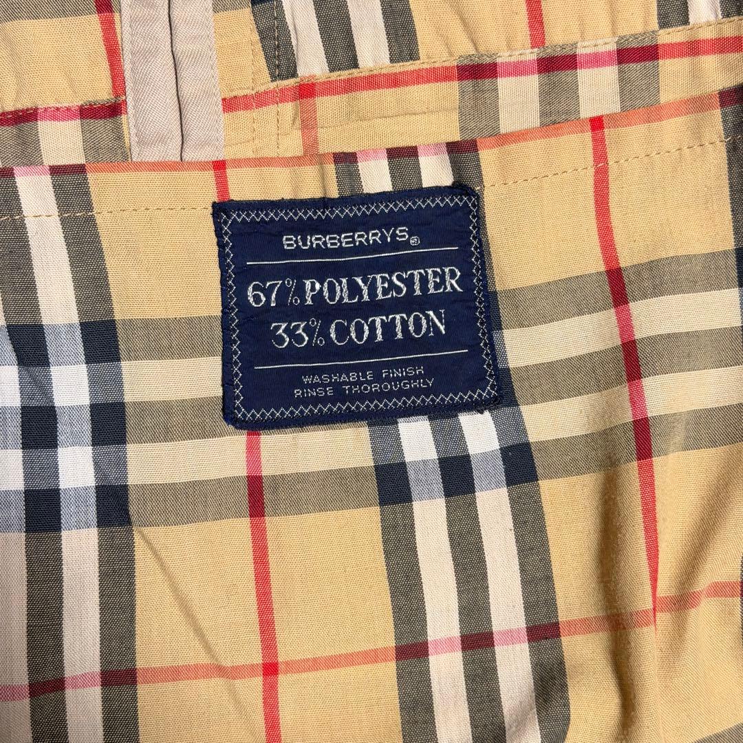 一枚袖 COTTON100% Burberry's ステンカラーコート 玉虫